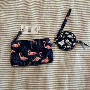 Vera Bradley FLAMINGO PARTY Beach Pouch Set *New*